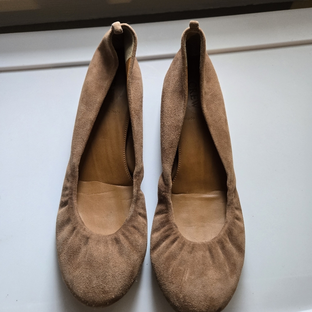 J. Crew Tan Suede Flats for Everyday Comfort